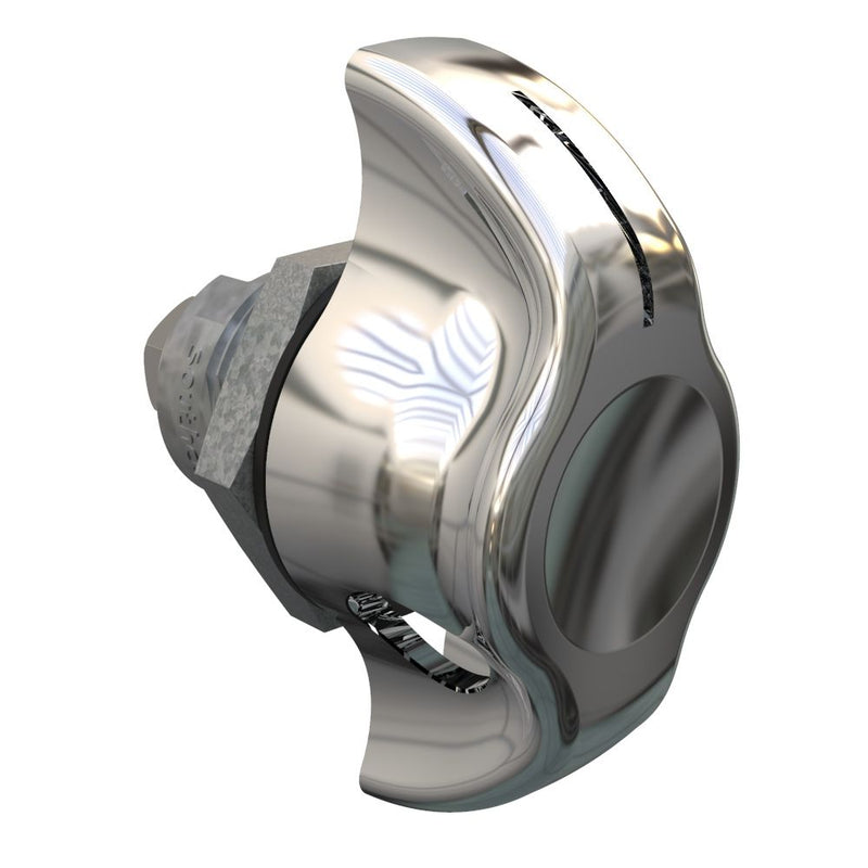 SOUTHCO Quarter-Turn Cam Latch, Wing Knob, Type B - Turn Counter-Clockwise to Latch, Zinc Alloy, Chrome Plated, Bright [E5-9-522-UU1]