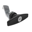 SOUTHCO Quarter-Turn Cam Latch, Key Locking (CH751) T-handle, 23mm (.91 in) Grip, Not Sealed, Zinc Alloy, Powder Coat, Black [E5-9-615-510-13]