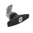 SOUTHCO Quarter-Turn Cam Latch, Key Locking (CH751) T-handle, 23mm (.91 in) Grip, Not Sealed, Zinc Alloy, Powder Coat, Black [E5-9-615-520-13]
