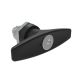 SOUTHCO Quarter-Turn Cam Latch, Key Locking (CH751) T-handle, Without Cam, Sealed, Zinc Alloy, Powder Coat, Black [E5-9-615-UU1-10]