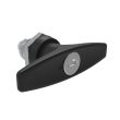 SOUTHCO Quarter-Turn Cam Latch, Key Locking (CH751) T-handle, Without Cam, Sealed, Zinc Alloy, Powder Coat, Black [E5-9-615-UU1-13]