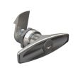 SOUTHCO Quarter-Turn Cam Latch, Key Locking (Reversible Key) T-handle, 23mm (.91 in) Grip, Not Sealed, Zinc Alloy, Chrome Plated, Bright [E5-9-622-520-10]