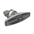 SOUTHCO Quarter-Turn Cam Latch, Key Locking (Reversible Key) T-handle, Spring-return Actuator, Not Sealed, Zinc Alloy, Chrome Plated, Bright [E5-9-622-TL0-10]