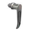 SOUTHCO Quarter-Turn Cam Latch, L-handle, Spring-return Actuator, Not Sealed, Zinc Alloy, Chrome Plated, Bright [E5-9-702-TL0]