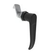 SOUTHCO Quarter-Turn Cam Latch, L-handle, 23mm (.91 in) Grip, Not Sealed, Zinc Alloy, Powder Coat, Black [E5-9-705-510]