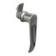 SOUTHCO Quarter-Turn Cam Latch, Key Locking (Reversible Key) L-handle, 23mm (.91 in) Grip, Not Sealed, Zinc Alloy, Chrome Plated, Bright [E5-9-722-520-13]