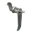 SOUTHCO Quarter-Turn Cam Latch, Key Locking (without lock core) L-handle, 23mm (.91 in) Grip, Not Sealed, Zinc Alloy, Chrome Plated, Bright [E5-9-732-510]