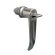 SOUTHCO Quarter-Turn Cam Latch, Key Locking (without lock core) L-handle, Spring-return Actuator, Not Sealed, Zinc Alloy, Chrome Plated, Bright [E5-9-732-TL0]