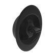 SOUTHCO Quarter-Turn Cam Latch, Clockwise to Latch, Flush Cup Wing Style, Without Cam, Sealed, Zinc Alloy, Powder Coat, Black [E5-91-335-UU1]