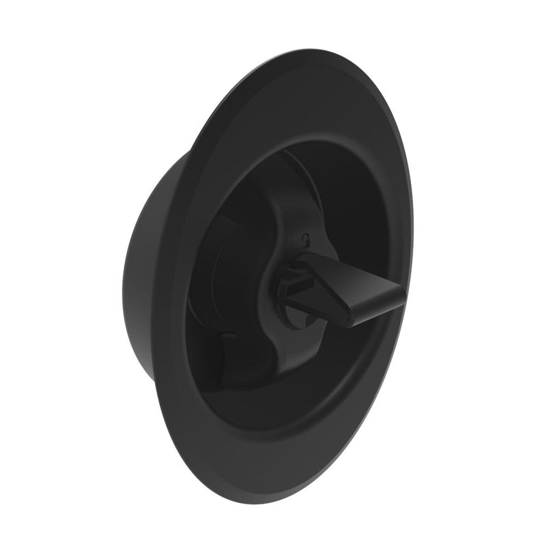 SOUTHCO Quarter-Turn Cam Latch, Clockwise to Latch, Flush Cup Wing Style, Without Cam, Sealed, Zinc Alloy, Powder Coat, Black [E5-91-335-UU1]