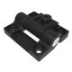 SOUTHCO Adjustable Torque Hinge, Symmetric, Medium Size, Acetal Copolymer, Natural, Black [E6-10-301-20]