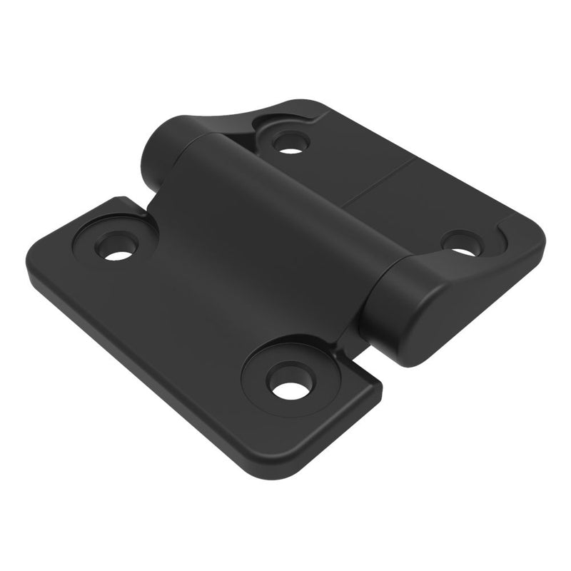 SOUTHCO Hinge Assembly, No Torque (Free Swinging), Large Size, Zinc Alloy, Powder Coat, Black [E6-10-400-50]