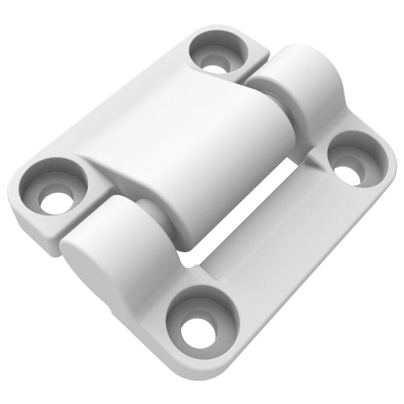SOUTHCO Constant Torque Hinge, Symmetric, 1.6 N⋅m, 1.6 N⋅m, Medium Size, Nylon, Natural, White [E6-50-314S-10]
