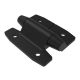 SOUTHCO Damping Hinge, Asymmetric, Reverse Torque 3.0 N-m (26.5 in-lbf), Heavy Duty Size, Aluminum Alloy, Powder Coat, Black [EC-10-630R1-50]