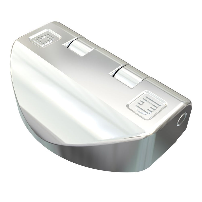 SOUTHCO Surface Mount Hinge, 40 mm size, with Mounting CSK Holes, Chrome Plated [EH-DHFM-4024-CH]