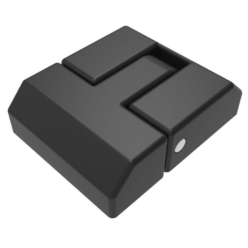 SOUTHCO Surface Mount Hinge, 28 mm size, with Thread Mount, Zinc Alloy, Black Powder coated [EH-DHFSP-3528]