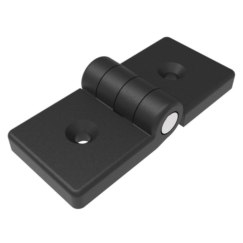 SOUTHCO Profile Hinge, 118 mm size, with Mounting CSK Holes, Polyamide, Black [EH-DHIF-4090A]