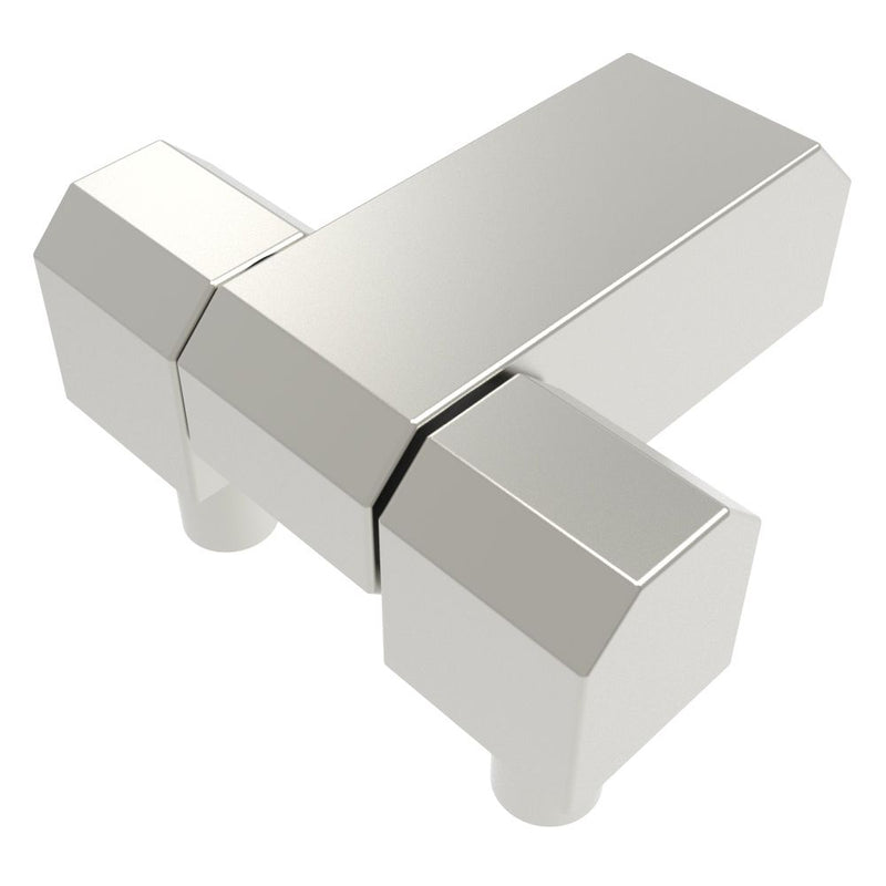 SOUTHCO Surface Mount Hinge, 51 mm size, with Thread Mount and Stud Mount, Stainless steel, Electro Polished, Bright [EH-DHIS-2951-M8]