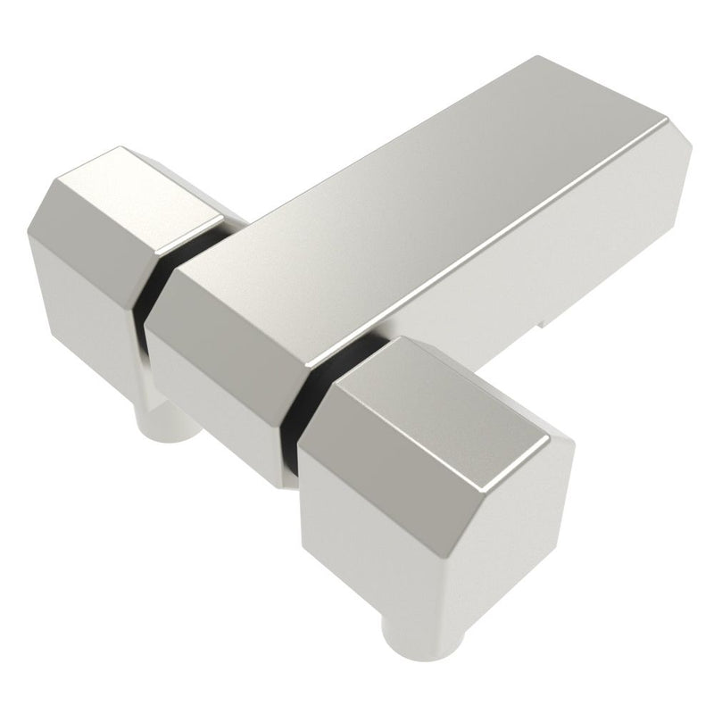SOUTHCO Surface Mount Hinge, 40 mm size, with Thread Mount and Stud Mount, Stainless steel, Electro Polished, Bright [EH-DHIS-3040-M6]