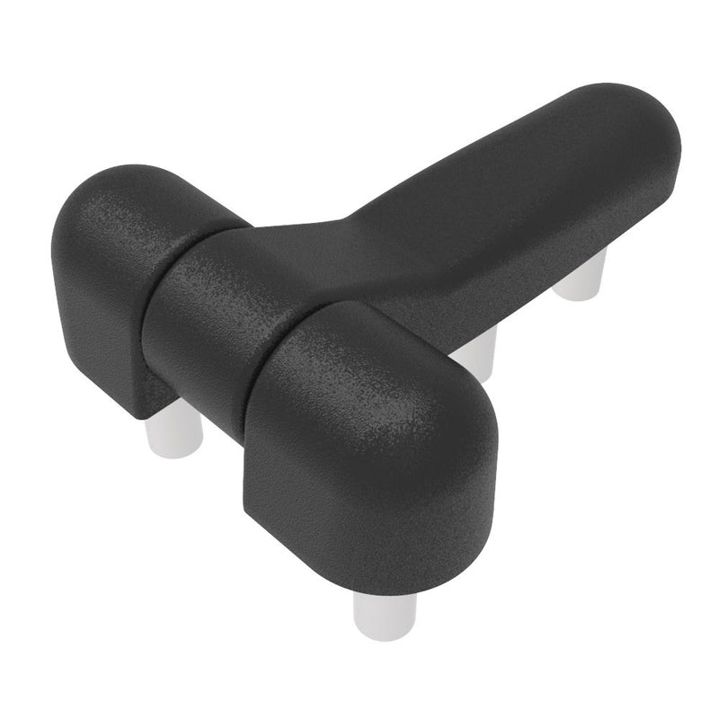 SOUTHCO Surface Mount Hinge, 68.5 mm size, with Threaded Stud mounting, Zinc Alloy, Black Powder coated [EH-DHIZ-2931]