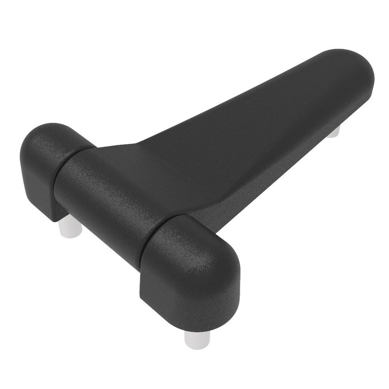 SOUTHCO Surface Mount Hinge, 101.5 mm size, with Threaded Stud mounting, Zinc Alloy, Black Powder coated [EH-DHIZ-4347]