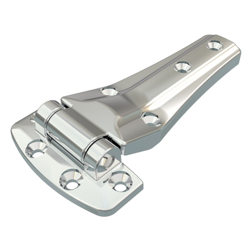 SOUTHCO Surface Mount Hinge, 165.5 mm size, with Mounting Holes, Zinc Alloy, Black Powder coated [EH-DHIZ-85165]