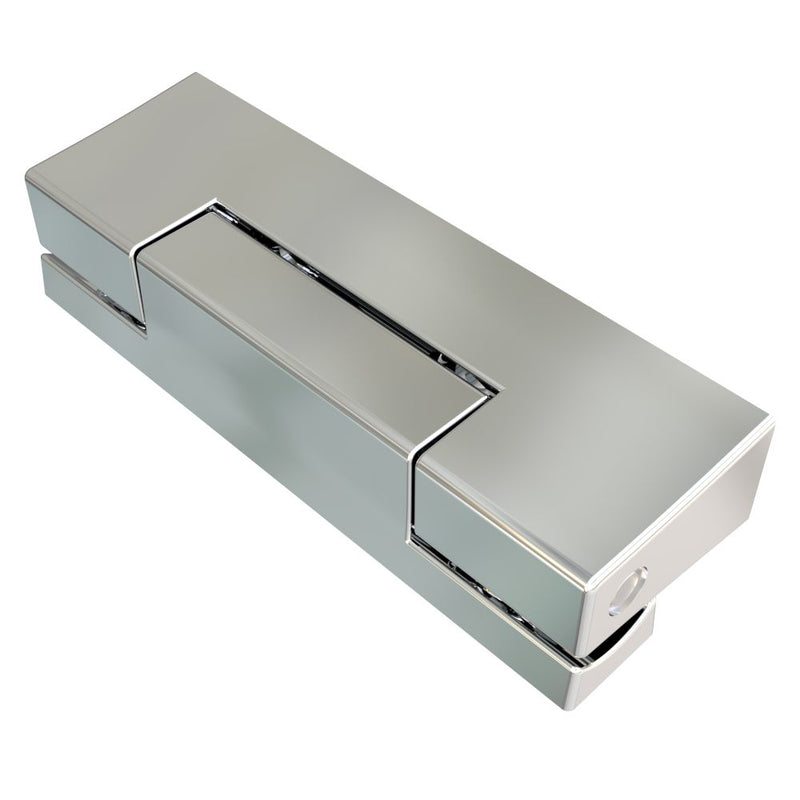 SOUTHCO Surface Mount Hinge, 96 mm size, with Mounting CSK Holes, Zinc Alloy, Chrome Plated [EH-DHIZ-9630-CH]