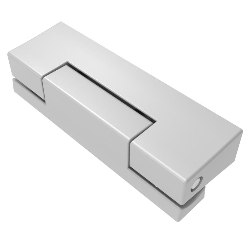 SOUTHCO Surface Mount Hinge, 96 mm size, with Mounting CSK Holes, Zinc Alloy, Metallic Silver Powder coated [EH-DHIZ-9630-STPC]