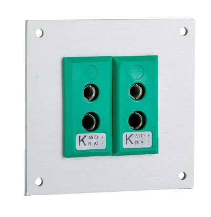 RS PRO Standard Size Thermocouple Connector Panel for Use with Thermocouple K, RoHS Standard [0]; 106-639
