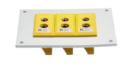 RS PRO Standard Size Thermocouple Connector Panel for Use with Thermocouple K, RoHS Standard [0]; 106-652