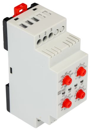RS PRO Voltage Monitoring Relay, Three Phase, 380V ac, DIN Rail [0]; 122-212
