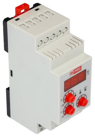 RS PRO Voltage Monitoring Relay, Single Phase, 220V ac, DIN Rail [0]; 122-215
