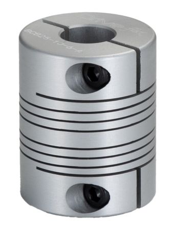 RS PRO Beam Coupling, 25.4mm Outside Diameter, 8 x 10mm Bore, 31.8mm Length Flexible Beam Coupling [0]; 132-142