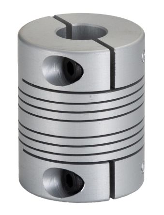 RS PRO Beam Coupling, 25.4mm Outside Diameter, 6 x 10mm Bore, 31.8mm Length Flexible Beam Coupling [0]; 132-143