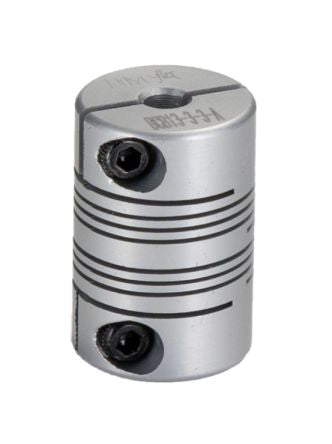 RS PRO Beam Coupling, 12.7mm Outside Diameter, 3mm Bore, 19.1mm Length Flexible Beam Coupling [0]; 132-146