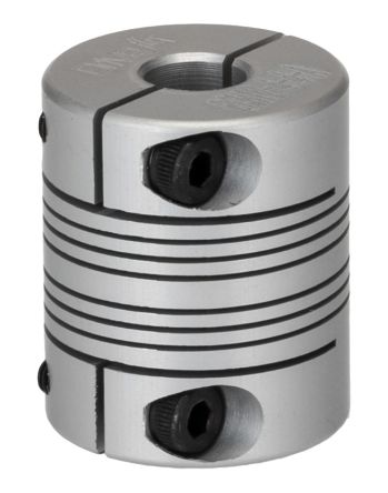 RS PRO Beam Coupling, 0.75in Outside Diameter, 1/4in Bore, 0.9in Length Flexible Beam Coupling [0]; 132-166
