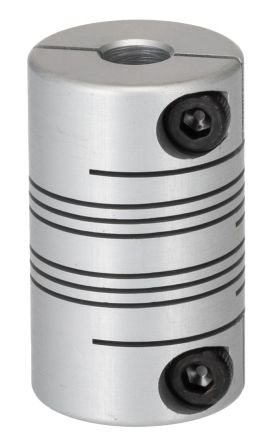 RS PRO Beam Coupling, 19.05mm Outside Diameter, 6mm Bore, 31.75mm Length Flexible Beam Coupling [0]; 132-168