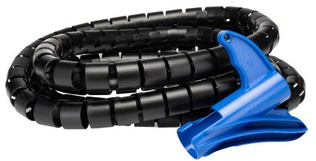 RS PRO 2.5m Black Cable Cover in Plastic, 25mm Inside dia. [0]; 137-621