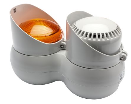 RS PRO Amber Sounder Beacon, 24 Vac/Vdc, IP66, Screw/Bracket Mount, 105dB at 1 Metre [0]; 142-129