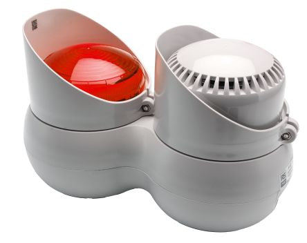 RS PRO Red Sounder Beacon, 120 → 240 V ac, IP66, Screw/Bracket Mount, 105dB at 1 Metre [0]; 142-190