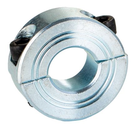 RS PRO Shaft Collar, Two Piece, Clamp Screw, Bore 15mm, OD 34mm, W 13mm, Steel [0]; 145-625