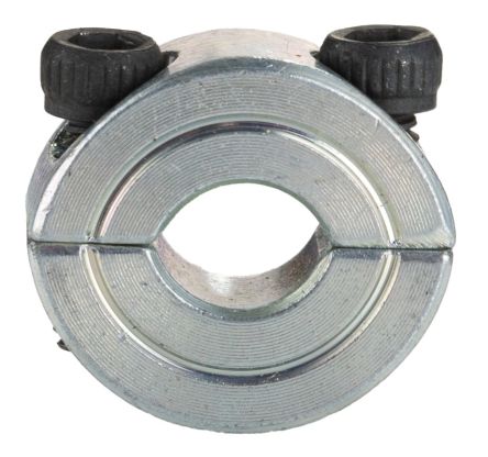 RS PRO Shaft Collar, Two Piece, Clamp Screw, Bore 10mm, OD 24mm, W 9mm, Stainless Steel 304 [0]; 145-634