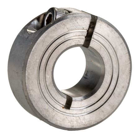 RS PRO Shaft Collar, One Piece, Clamp Screw, Bore 8mm, OD 18mm, W 9mm, Steel [0]; 145-653