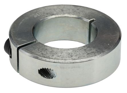 RS PRO Shaft Collar, One Piece, Clamp Screw, Bore 30mm, OD 54mm, W 15mm, Steel [0]; 145-662