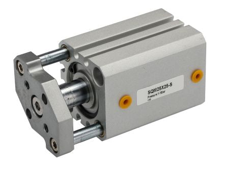 RS PRO Pneumatic Guided Cylinder - 25mm Bore, 25mm Stroke, Double Acting [0]; 180-281