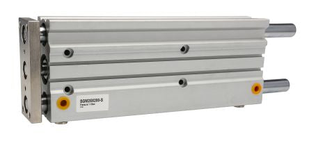 RS PRO Pneumatic Guided Cylinder - 25mm Bore, 200mm Stroke, Double Acting [0]; 180-293