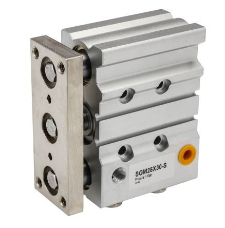 RS PRO Pneumatic Guided Cylinder - 25mm Bore, 30mm Stroke, Double Acting [0]; 180-296