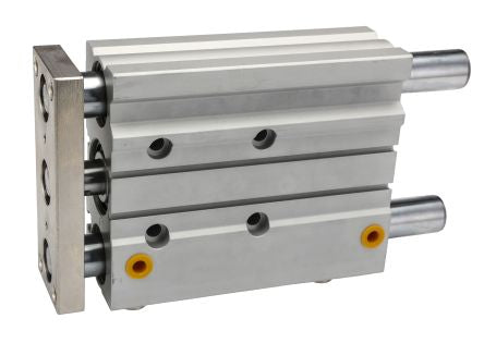 RS PRO Pneumatic Guided Cylinder - 6mm Bore, 30mm Stroke, Double Acting [0]; 180-307