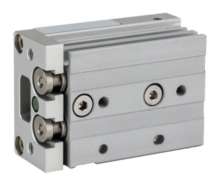 RS PRO Pneumatic Guided Cylinder - 8mm Bore, 10mm Stroke, Double Acting [0]; 180-309