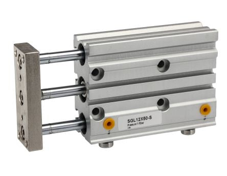 RS PRO Pneumatic Guided Cylinder - 12mm Bore, 50mm Stroke, Double Acting [0]; 180-310